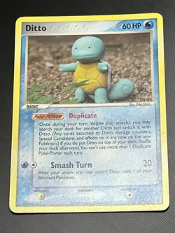 Ditto (Squirtle) 40/113 EX Delta Species Pokemon Card Vintage 2005 - Image 1