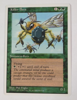 Killer Bees Fourth Edition Magic The Gathering MTG Card LP - Image 1
