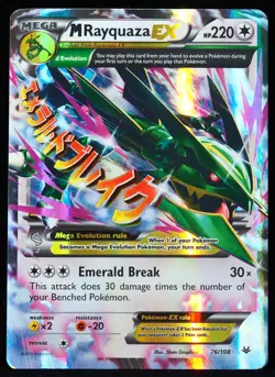 Mega Rayquaza #76 NM- Pokemon Card - Image 1
