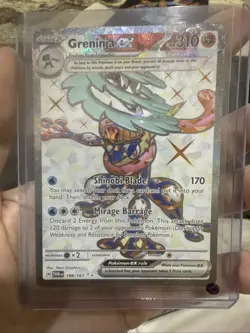 Pokemon TCG Greninja EX Twilight Masquerade Card 198/167 Ultra NM Condition - Image 1