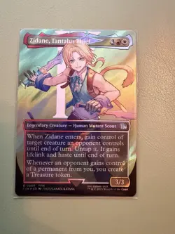 Zidane, Tantalus Thief (Borderless) (Surge Foil) Final Fantasy Foil - Image 1