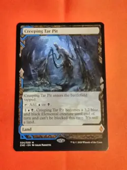 MTG - Creeping Tar Pit 024/030 Mythic Zendikar Rising Expeditions Unplayed Mint+ - Image 1
