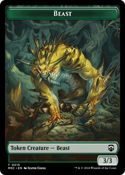 Beast (0015) // Insect (0025) Double-Sided Token [Modern Horizons 3 Commander - Image 1