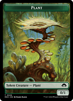 Ape // Plant Double-Sided Token [Modern Horizons 3 Commander Tokens] Magic MTG - Image 2