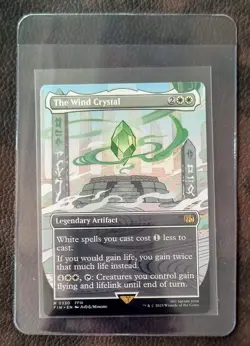 Magic the Gathering: The Wind Crystal (Borderless) Final Fantasy Regular MTG - Image 1