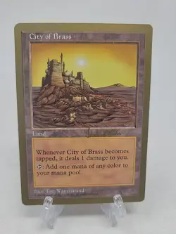 MTG - City Of Brass -1997 Janosch Kuhn - World Championship Decks MP - Image 1