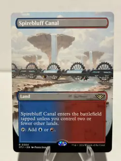 Spirebluff Canal (Borderless) 304 R Outlaws of Thunder Junction NM MTG - Image 1