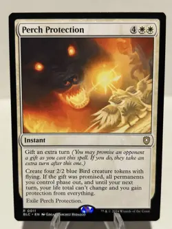 Perch Protection 11 R Commander: Bloomburrow NM MTG - Image 1