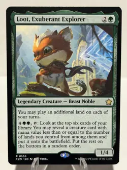 Loot, Exuberant Explorer 106 R Foundations NM MTG - Image 1
