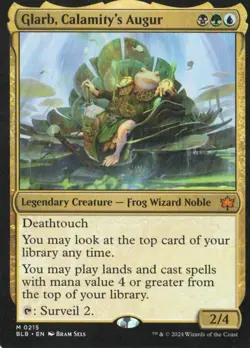 MTG BLOOMBURROW GLARB, CALAMITY'S AUGUR MYTHIC RARE - Image 1