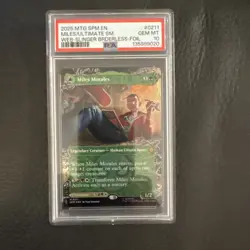 Miles Morales Borderless Foil #211 Magic MTG Marvel's Spider-man PSA 10 - Image 1