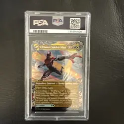 Miles Morales Borderless Foil #211 Magic MTG Marvel's Spider-man PSA 10 - Image 2