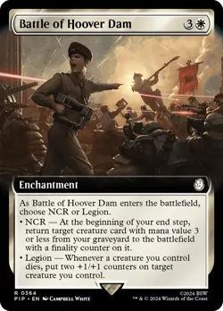 MTG Battle of Hoover Dam Extended Art - Fallout Commander #364 - Image 1