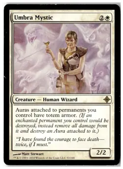 MTG Umbra Mystic - Rise of the Eldrazi Heavily Played English - Image 1