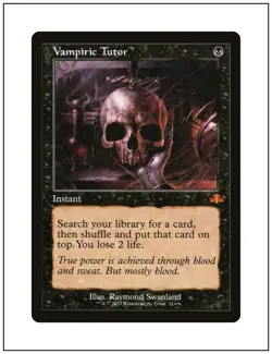 1x Vampiric Tutor, Retro Frame, Dominaria Remastered, Magic the Gathering MTG NM - Image 1