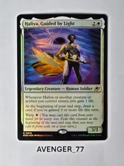 Magic The Gathering MTG #0019 Haliya, Guided by Light FOIL Edge of Eternities - Image 1