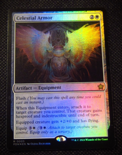 MTG FOIL CELESTIAL ARMOR Foundations - Image 1