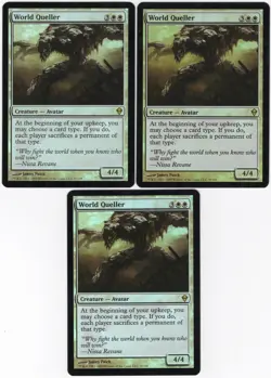 World Queller x3 3x 2009 Zendikar FOIL White Rare Creature MTG NM AZ1 - Image 1