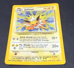 POKEMON TCG JOLTEON 4/64 JUNGLE LIGHT/MEDIUM PLAY RARE NO SET SYMBOL - Image 2