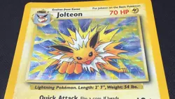 POKEMON TCG JOLTEON 4/64 JUNGLE LIGHT/MEDIUM PLAY RARE NO SET SYMBOL - Image 3