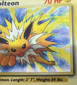 POKEMON TCG JOLTEON 4/64 JUNGLE LIGHT/MEDIUM PLAY RARE NO SET SYMBOL - Image 4