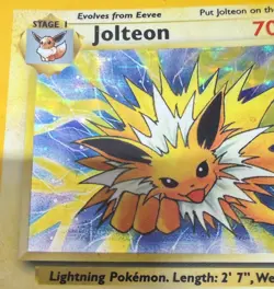 POKEMON TCG JOLTEON 4/64 JUNGLE LIGHT/MEDIUM PLAY RARE NO SET SYMBOL - Image 5