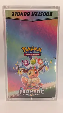 Pokemon SV8.5 Prismatic Evolutions sealed Booster Bundle Display W/Acrylic AD34 - Image 1