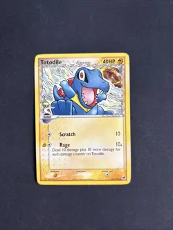 Pokemon TCG Totodile EX Dragon Frontiers 67/101 Regular Common Non Holo - LP - Image 1