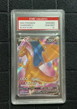 2020 Pokemon Charizard EMC Graded 10 Holo Foil Rare bgs psa - Image 1
