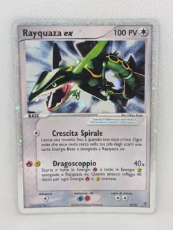 Rayquaza ex 97/97 Dragon Holo Ultra Rare Foil Pokemon TCG Nintendo ITALIAN LP - Image 1
