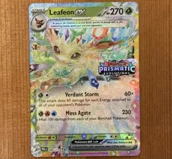 Leafeon ex 006/131, NM Stamped Promo, Prismatic Evolutions Surprise Box Pokemon - Image 1