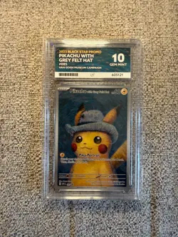 Pokemon TCG Pikachu with Grey Felt Hat Van Gogh Promo - Ace 10 Gem Mint - Image 1