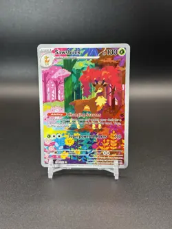 Pokemon Sawsbuck 166/162 Temporal Forces Illustration Rare Holo - Image 1