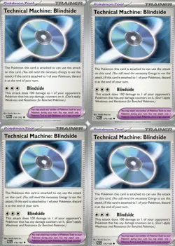 4x Pokemon TCG Technical Machine: Blindside 176/182 Sv04: Paradox Rift Playset - Image 1
