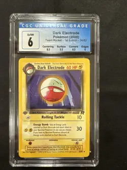 Dark Electrode 34/82 Team Rocket Regular for sale online - Image 1