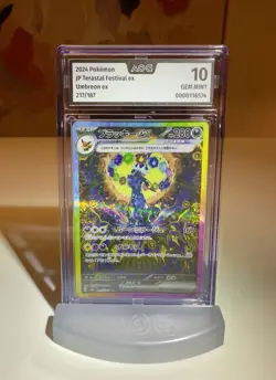 Umbreon EX SAR 217/187 Sv8a Terastal Festival Pokemon Japanisch AOG 10 Gem Mint - Image 1