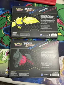 LOT Crown Zenith Regieleki V Regidrago V Pokemon Collector Boxes Sword & Shield - Image 2