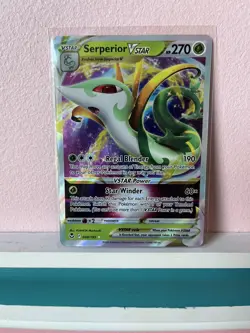 Pokemon TCG Serperior VSTAR Silver Tempest 008/195 Holo Ultra Rare - Image 1