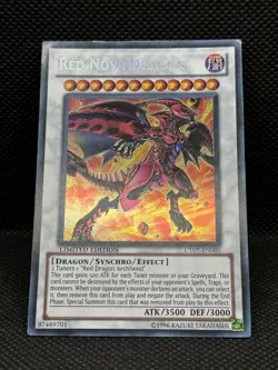Yugioh / Red Nova Dragon / CT07-EN005 / Secret Rare / Limited Edition / (LP) - Image 2