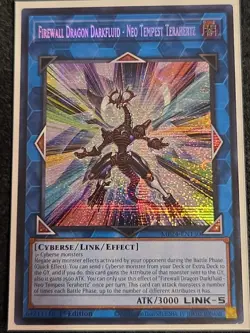 Yugioh! Firewall Dragon Darkfluid - Neo Tempest Terahertz MP24-EN130 Secret MM - Image 1