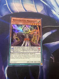 Yugioh! Wisdom-Eye Magician PEVO-EN017 Super Rare 1st Edition NM - Image 1