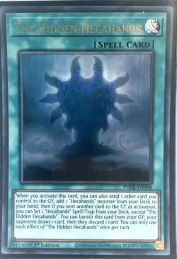 Yu-Gi-Oh! TCG The Hidden Hecahands PHRE-EN008 Ultra Rare 1st Edition Near Mint - Image 1