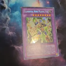 YUGIOH ELEMENTAL HERO PLASMA VICE GLAS-EN037 1ST SECRET NM - Image 1