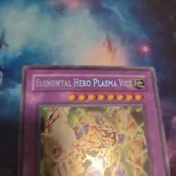 YUGIOH ELEMENTAL HERO PLASMA VICE GLAS-EN037 1ST SECRET NM - Image 3