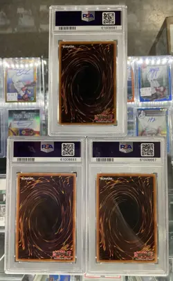 2020 Yu-Gi-Oh Obelisk/ Slifer/ Ra Speed Duel 1st Edition SP PSA 10 (Lot Of 3) - Image 4