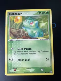 Pokemon Card - Bulbasaur FireRed & LeafGreen 54/112 Common Non Holo - Image 1
