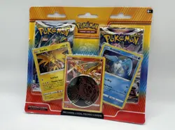 Pokemon TCG Zapdos Moltres Articuno Promo Blister 2-Pack with 3 Foil Cards - Image 1