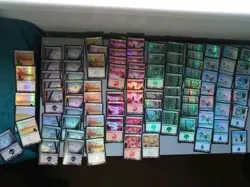 91 Foil Only Basic Lands Complete Lot Champions of Kamigawa. MTG Card As Shown - Image 1