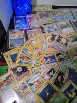 Pokemon Bulk WOTC Vintage lot 102 cards 1st edition shadowless base set, fossil+ - Image 2