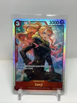 Sanji OP10-005 Super Rare Royal Blood One Piece TCG Card - Image 1